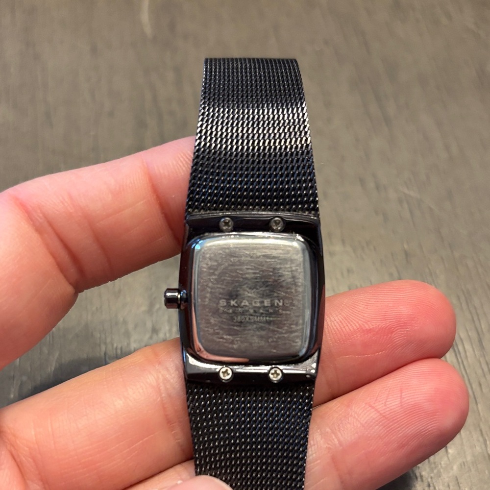 Skagen Brown Rectangular Mesh Watch - image 4